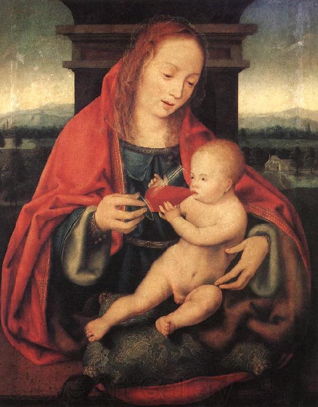 CLEVE, Joos van Virgin and Child fg Norge oil painting art